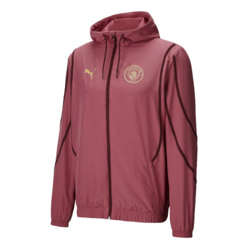 2024-2025 Man City Prematch Woven Jacket (Dusty Orchid)