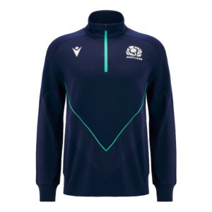 2024-2025 Scotland Rugby Travel 3D Half Zip Top (Navy)