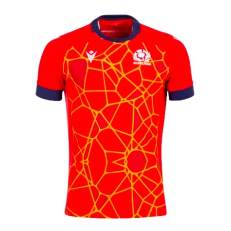 2024-2025 Scotland Rugby Training Jersey (Red) - Kids