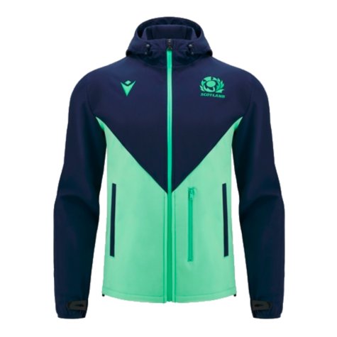 2024-2025 Scotland Rugby Softshell Jacket (Navy-Mint)