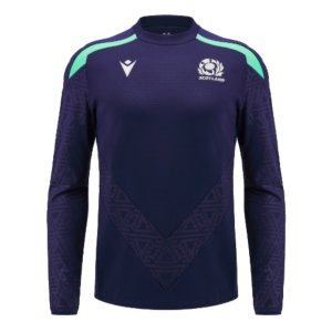 2024-2025 Scotland Rugby Training Round Neck Top (Navy) - Kids 2024-2025 Scotland Rugby Training Round Neck Top (Navy) - Kids