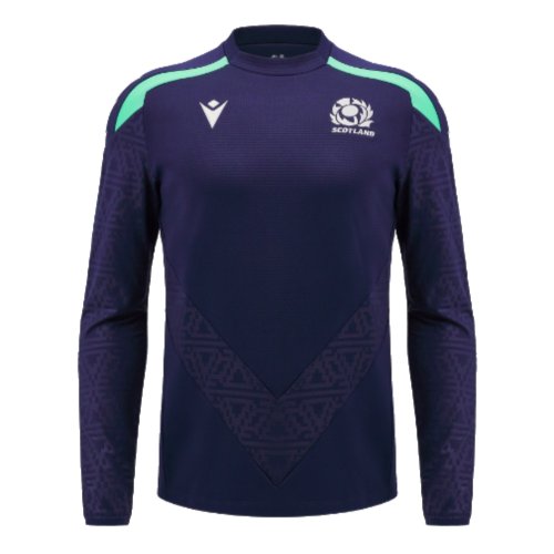 2024-2025 Scotland Rugby Training Round Neck Top (Navy) - Kids