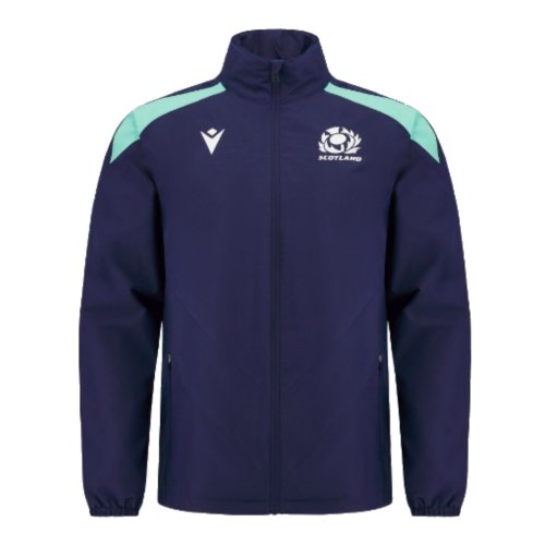 2024-2025 Scotland Rugby Waterproof Mesh Jacket (Navy) - Kids