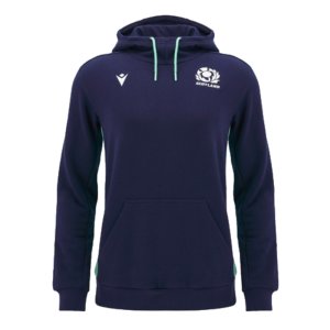 2024-2025 Scotland Rugby Travel Hooded Sweatshirt (Navy)