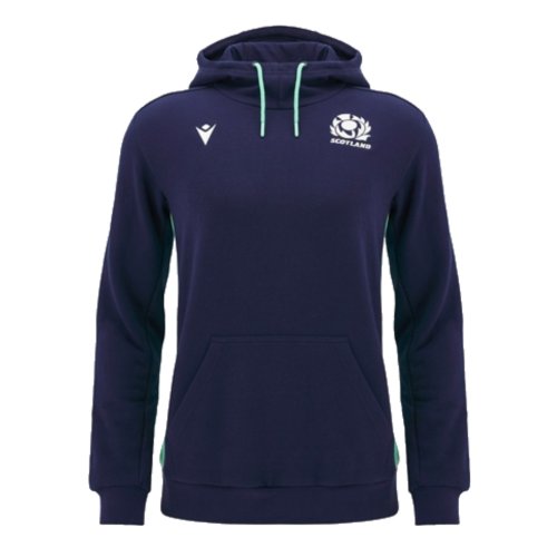 2024-2025 Scotland Rugby Travel Hooded Sweatshirt (Navy)