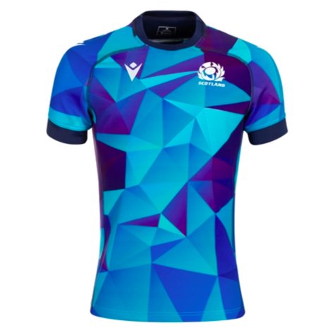 2024-2025 Scotland Rugby Training Jersey (Blue)