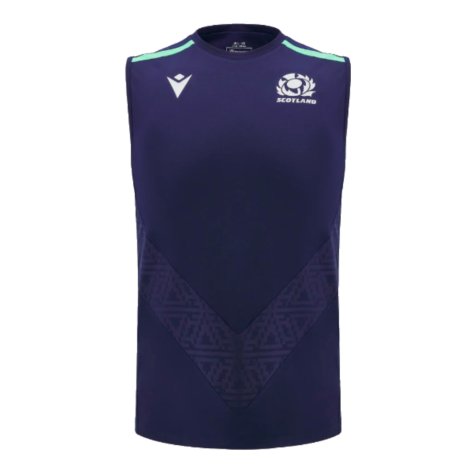 2024-2025 Scotland Rugby Training Vest (Navy) - Kids