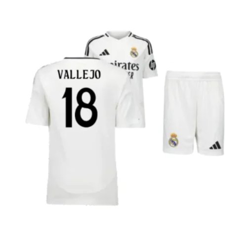 2024-2025 Real Madrid Home Youth Kit (Vallejo 18)