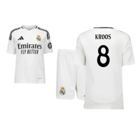 2024-2025 Real Madrid Home Youth Kit (Kroos 8)