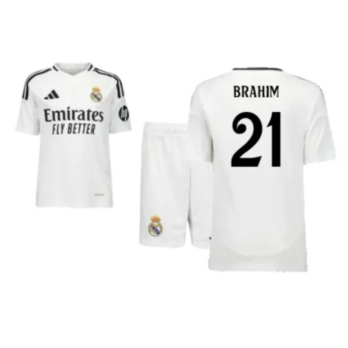 2024-2025 Real Madrid Home Youth Kit (Brahim 21)