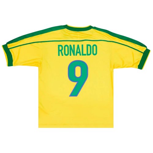 Brazil 1998 Reissue Ronaldo 9 Shirt