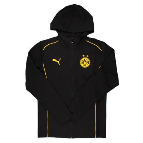 2024-2025 Borussia Dortmund Casuals Hooded Jacket (Black)