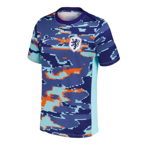 2024-2025 Netherlands Academy Pro Pre-Match Shirt (Blue)