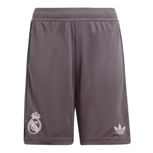 2024-2025 Real Madrid Third Shorts (Charcoal) - Kids