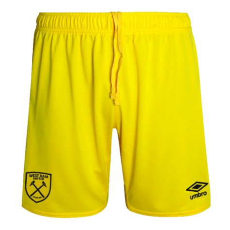 2024-2025 West Ham Away Goalkeeper Shorts (Yellow)