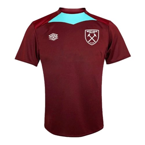 2024-2025 West Ham Training Jersey (Wine) - Kids