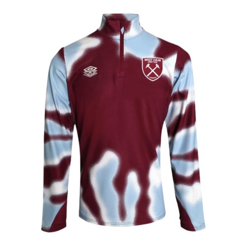 2024-2025 West Ham Warm Up Mid Layer (Claret/Blue)