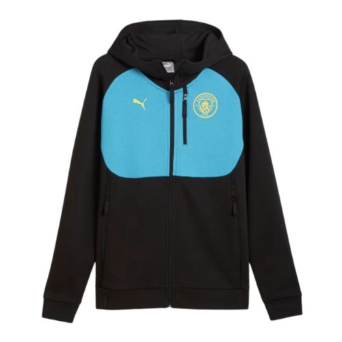 2024-2025 Man City Pumatech Full Zip Hoody (Black)