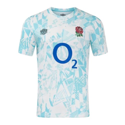 2024-2025 England Rugby Warm Up Jersey (White)