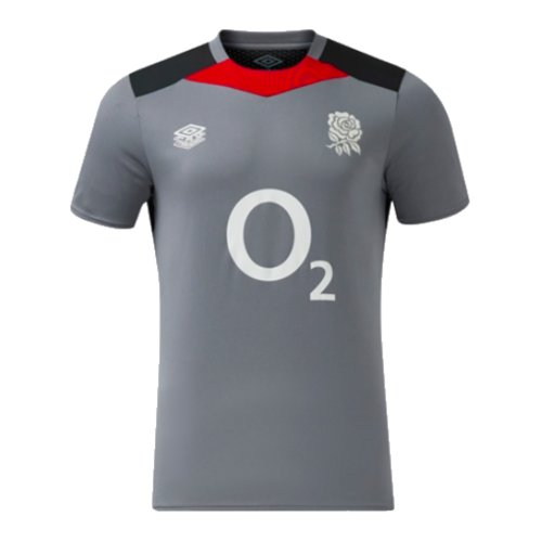 2024-2025 England Rugby Gym Tee (Grey) - Kids