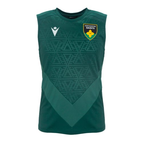 2024-2025 Northampton Saints Training Poly Shirt (Green)