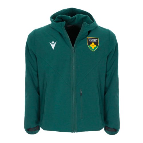 2024-2025 Northampton Saints Rugby Softshell Jacket (Green)