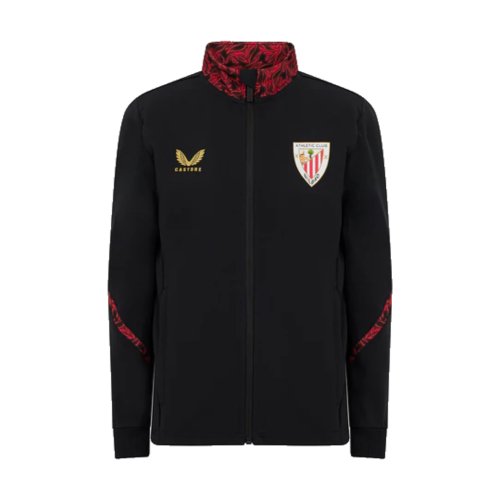 2024-2025 Athletic Bilbao Matchday Anthem Jacket (Black)