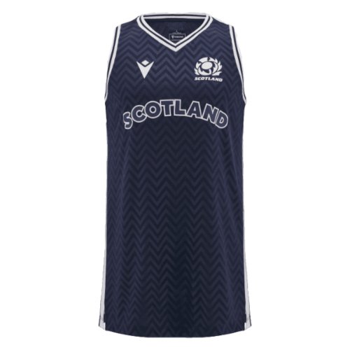 2024-2025 Scotland Rugby Basketball Singlet (Navy) - Kids