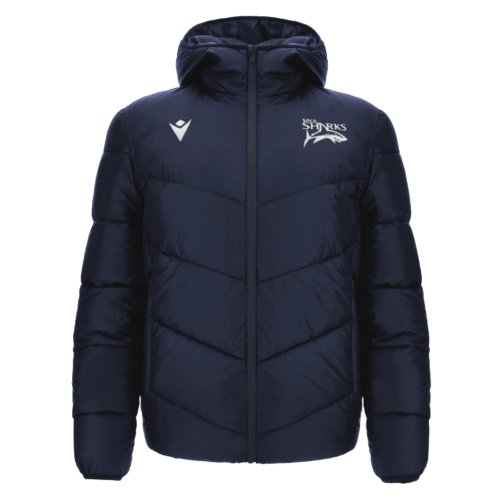 2024-2025 Sale Sharks Hooded Padded Jacket (Navy)