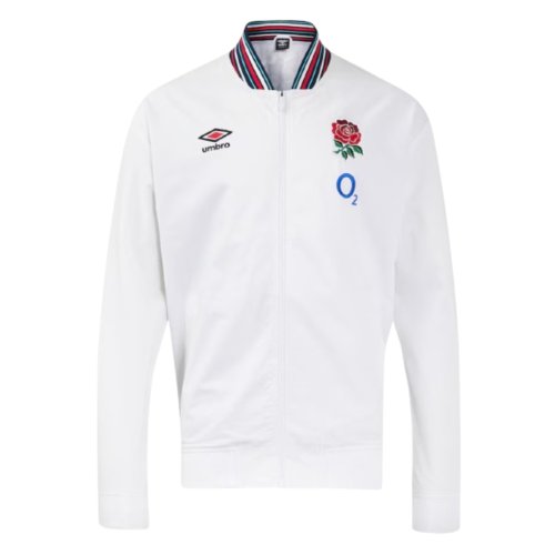 2024-2025 England Rugby Anthem Jacket O2 (White) - Womens