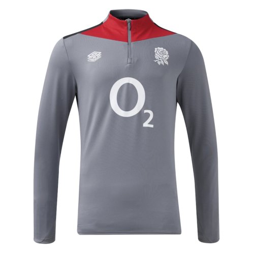 2024-2025 England Rugby Mid Layer Top (Grey)