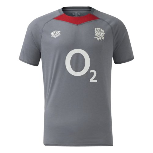 2024-2025 England Rugby Relaxed O2 Training Jersey (Grey)