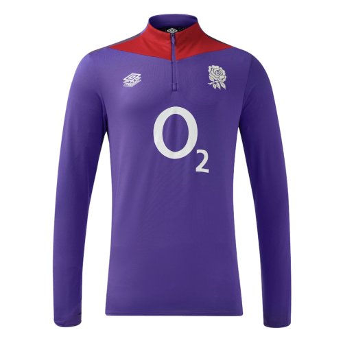 2024-2025 England Rugby Mid Layer Top O2 (Violet)