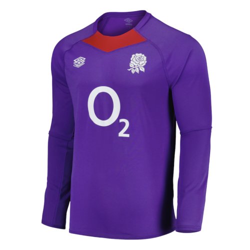 2024-2025 England Rugby Relaxed LS Training Jersey O2 (Violet)