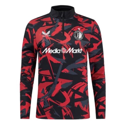 2024-2025 Feyenoord Matchday 1/4 Zip Midlayer (Black)