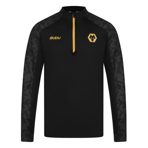 2024-2025 Wolves Pre Match 1/4 Zip Top (Black)