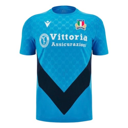 2024-2025 Italy Rugby Training Shirt (Blue)