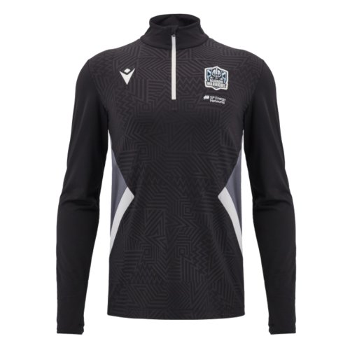 2024-2025 Glasgow Warriors Rugby 1/4 Zip Training Top (Black)