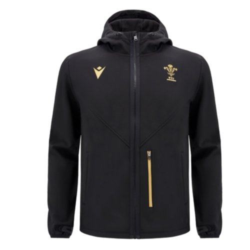 2024-2025 Wales WRU Rugby Softshell Jacket (Black)