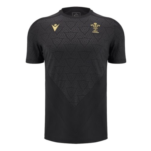 2024-2025 Wales Rugby Poly Training Shirt (Black)