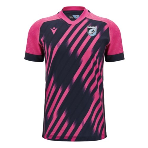 2024-2025 Cardiff Blues Rugby Training Jersey (Pink-Navy)