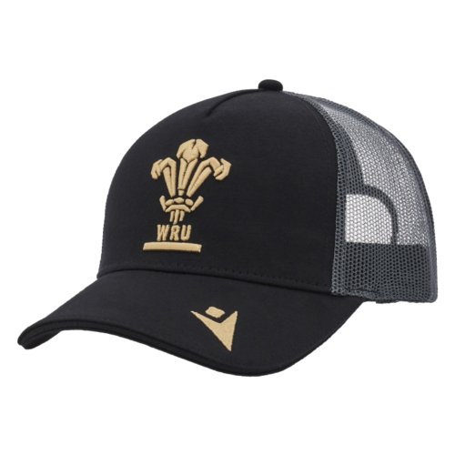 2024-2025 Wales Rugby Trucker Baseball Cap (Black)