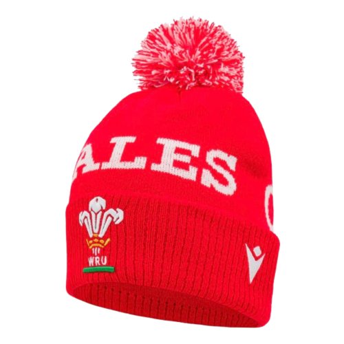 2024-2025 Wales Rugby Pom Pom Beanie (Red)