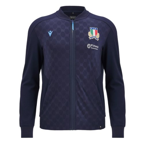 2024-2025 Italy Rugby Anthem Jacket (Navy)