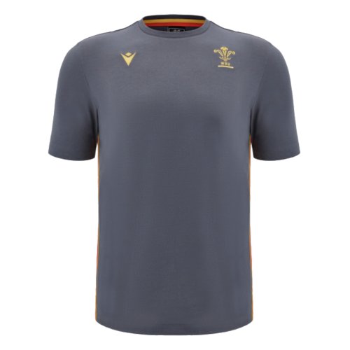 2024-2025 Wales Rugby Travel Cotton T-Shirt (Anthracite) - Kids