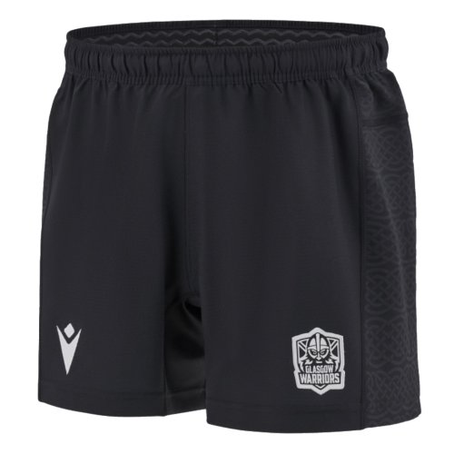 2024-2025 Glasgow Warriors Rugby Home Shorts (Black)