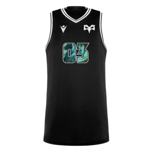 2024-2025 Ospreys Rugby Basketball Vest (Black)