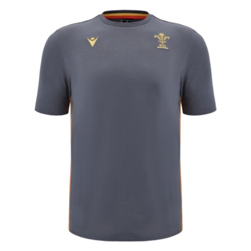 2024-2025 Wales Rugby Travel Cotton T-Shirt (Anthracite)