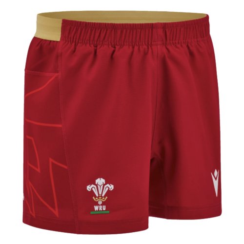 2024-2025 Wales Rugby Home Pathway Shorts (Red) - Kids