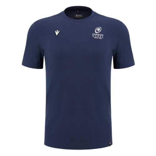 2024-2025 Cardiff Blues Rugby Cotton T-Shirt (Navy)